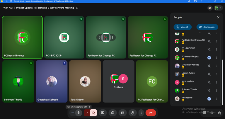 FC Project Virtual meetings Updates